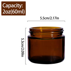 Galssmagic amber glass jars packaged, ready for retail or gifting.