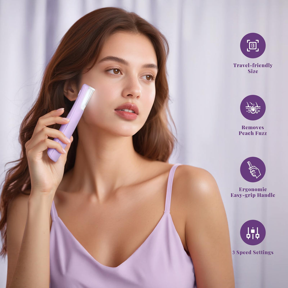 Galtxen Sonic Dermaplaning Tool charging indicator and compact body.