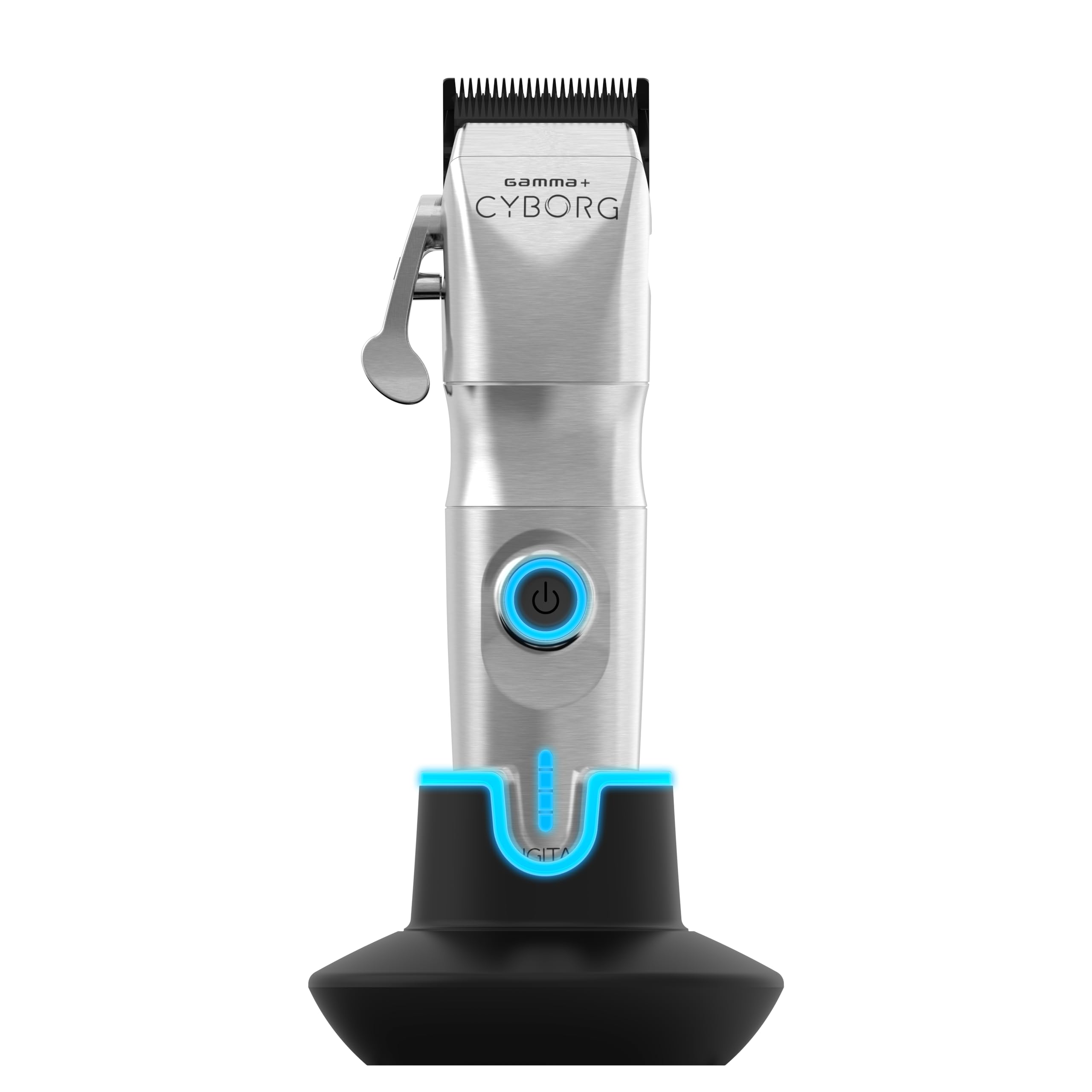 Gamma+ Cyborg clipper digital motor delivers smooth, precise cuts.