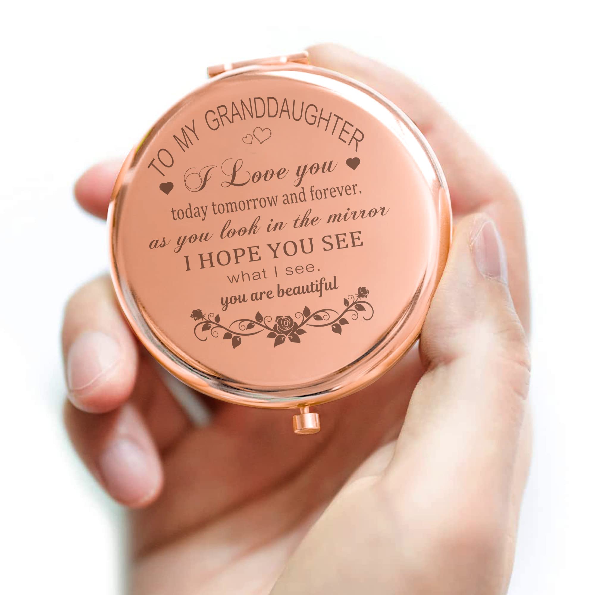 GAOLZIUY engraved message mirror carries a heartfelt reminder from loved ones