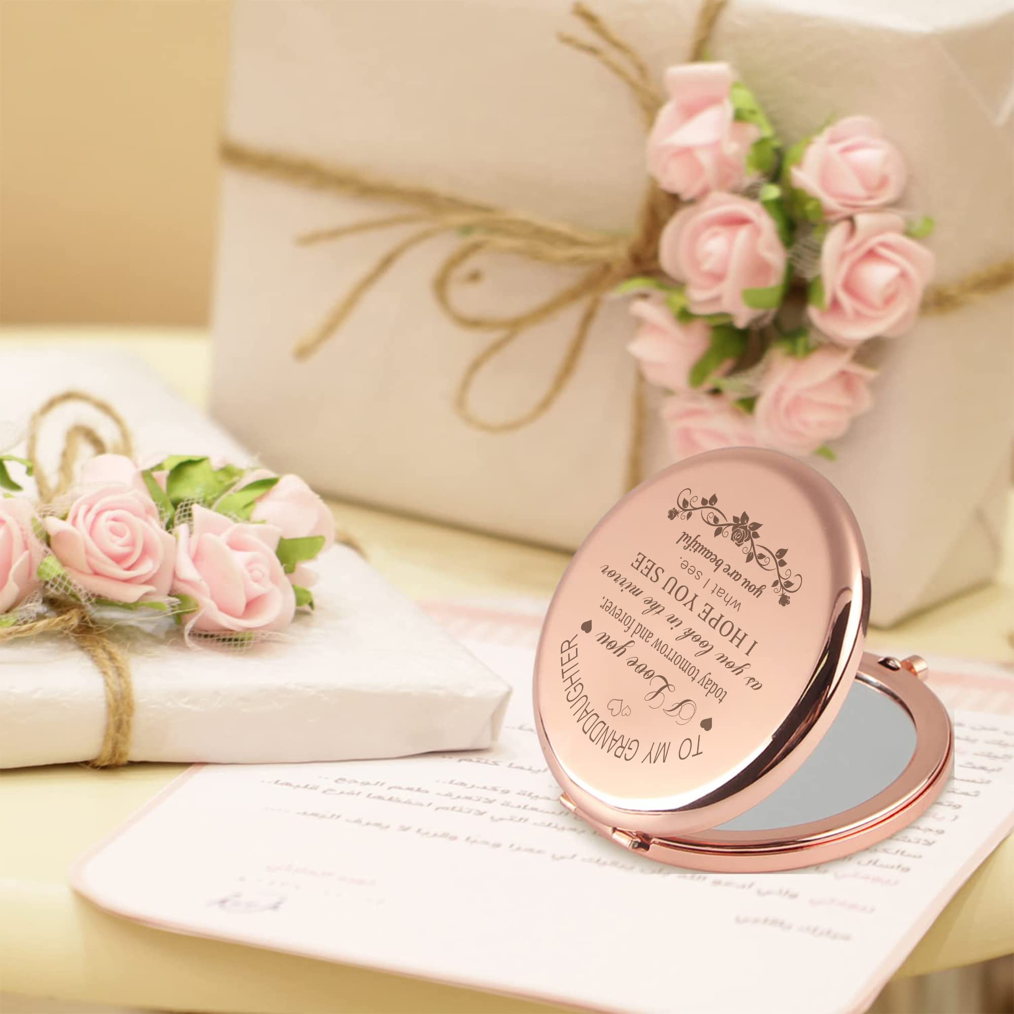 GAOLZIUY granddaughter gift idea mirror suitable for Christmas or birthdays