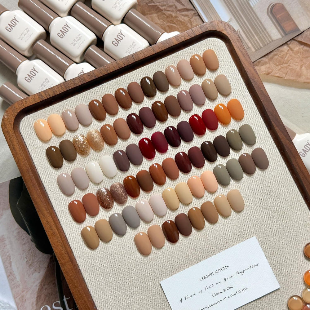 GAOY 39-color swatches row showcases fall-winter color options for easy styling
