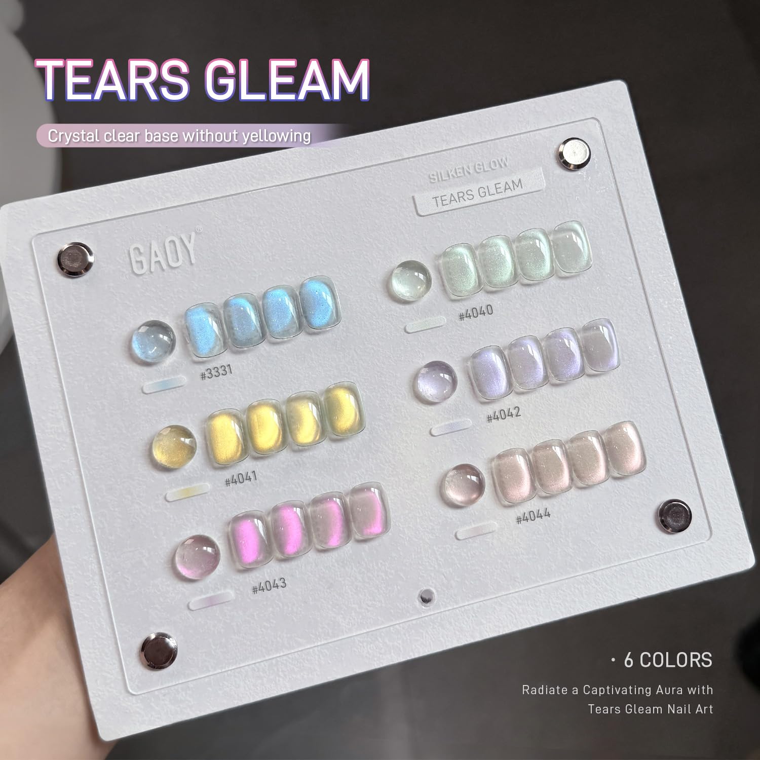 GAOY at-home manicure set with magnet and six shades