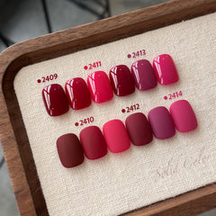 GAOY Berry Collection burgundy red swatch for bold nail looks.