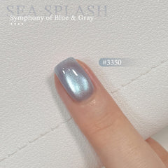 GAOY Cat Eye blue color swatch reveals icy translucent glow