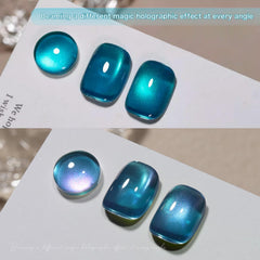 GAOY cat eye magnet demonstrates magnetized patterns for unique, customizable nail art.