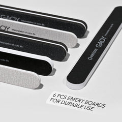 GAOY cuticle pusher in use for gentle back-cuticle prep during manicure.