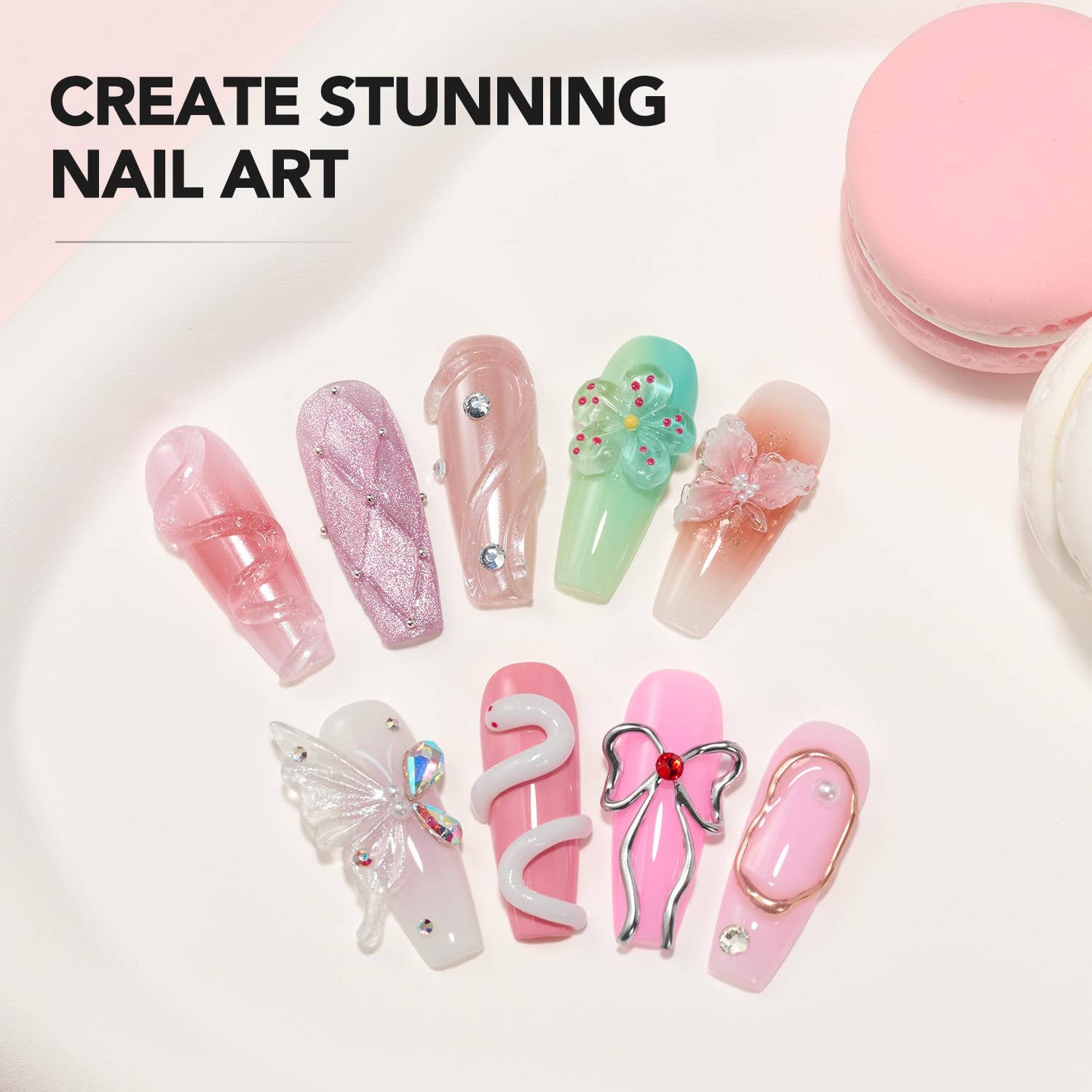 GAOY dual forms included for effortless nail extensions and consistent shapes.