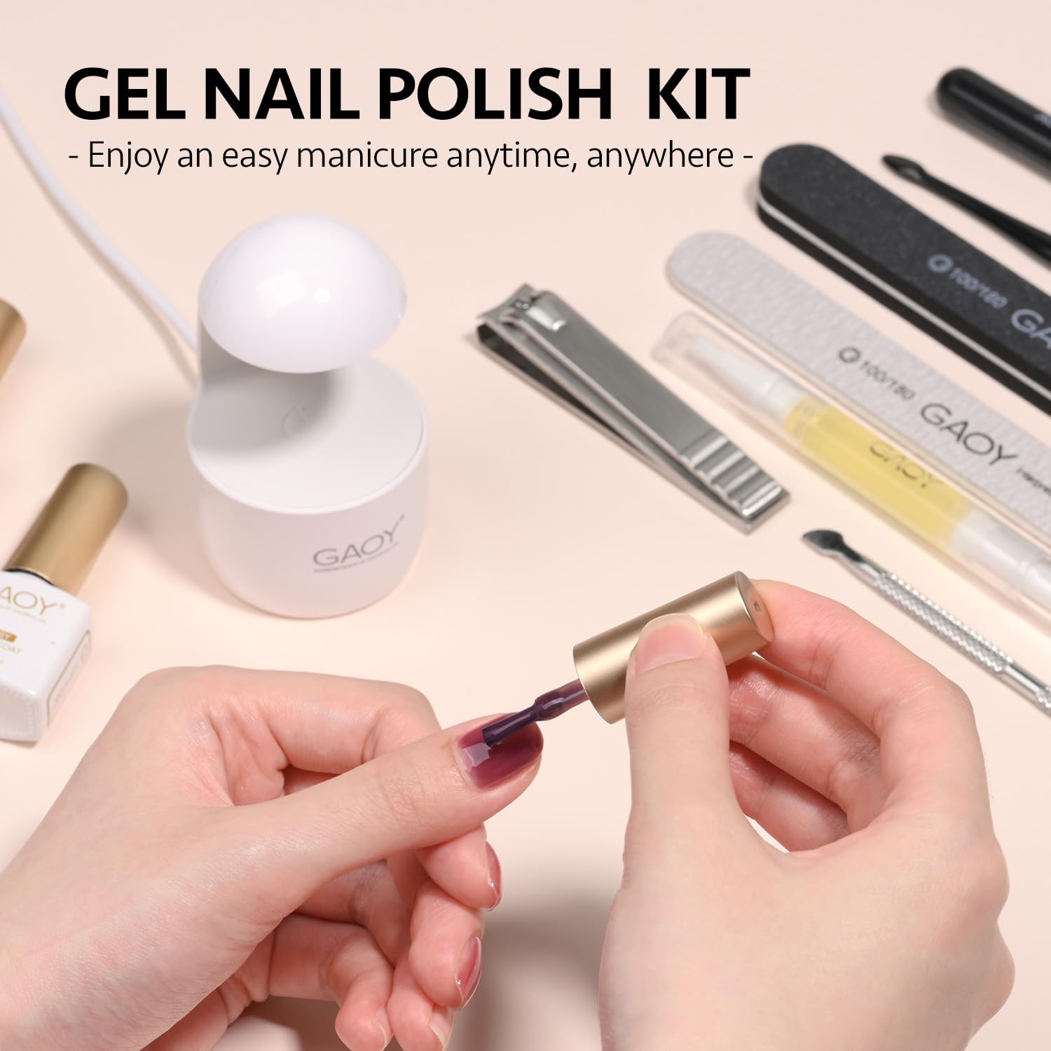 GAOY packaging shows six colors and included tools.