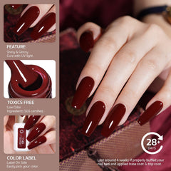 GAOY matte top coat shown for winter velvet look and smooth texture
