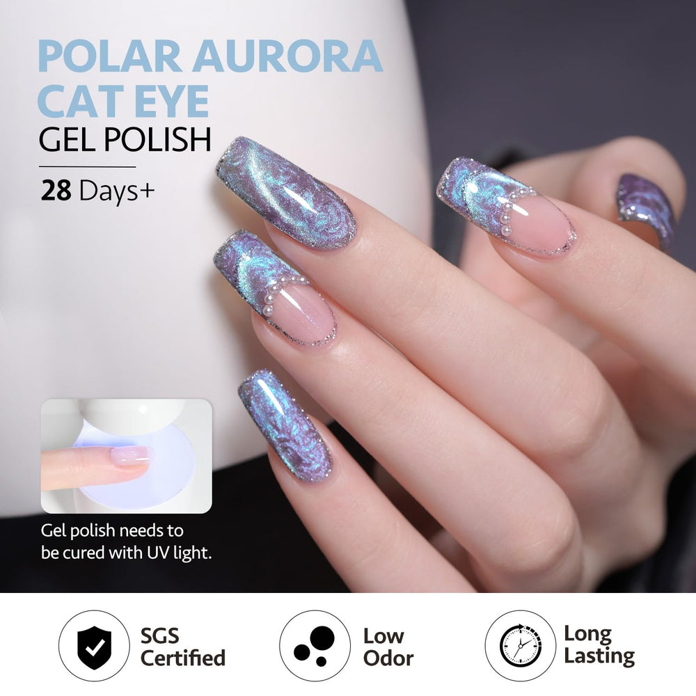 GAOY gel polish application process displays smooth, even coats and rich color