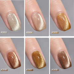 GAOY gold gel color creates luxe accents for day or night manicures