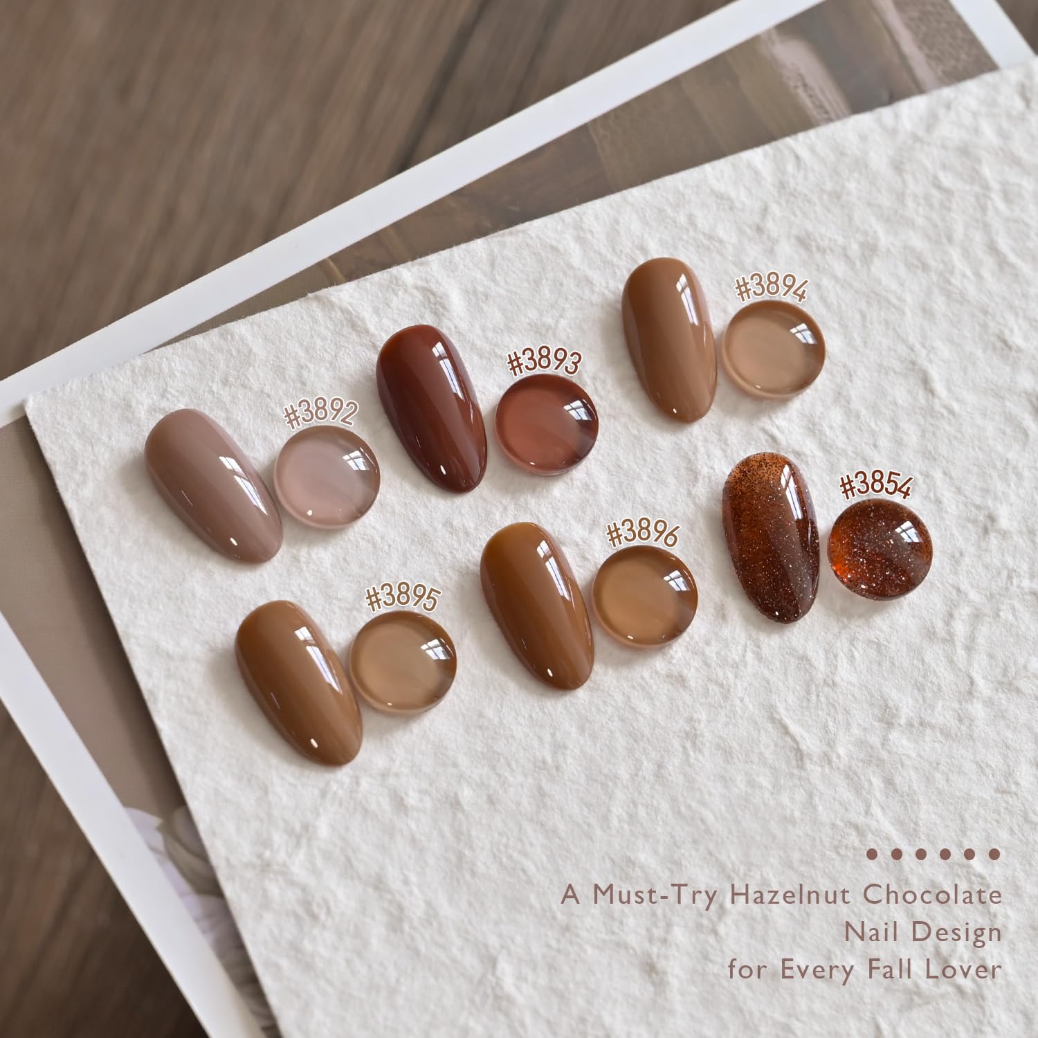 GAOY hazelnut chocolate gel polish at home improves manicure workflow with quick cures