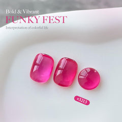 GAOY jelly blue color swatch for bold, glossy nail designs