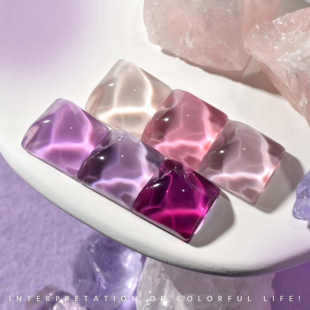 GAOY Jelly Purple Gel Nail Polish finished manicure shows glossy, long-wear results with proper technique.