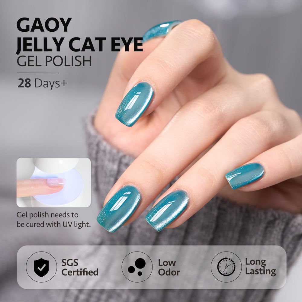 GAOY long-lasting finish supports up to four weeks with base and top coats