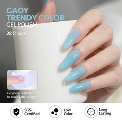 GAOY matte top coat finish creates a winter velvet look.
