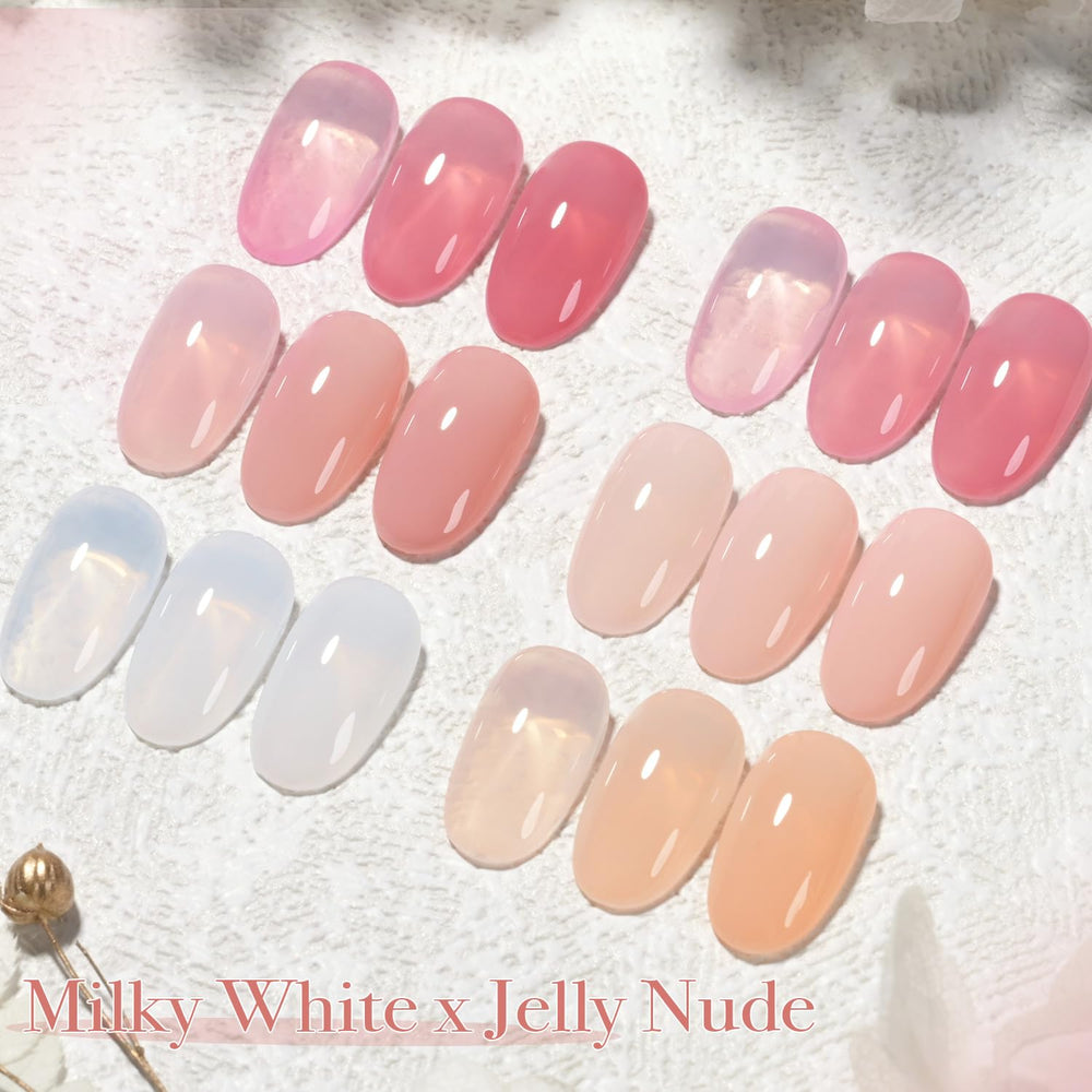 GAOY Milky White Jelly Nude toxic-free formula supports safe home use