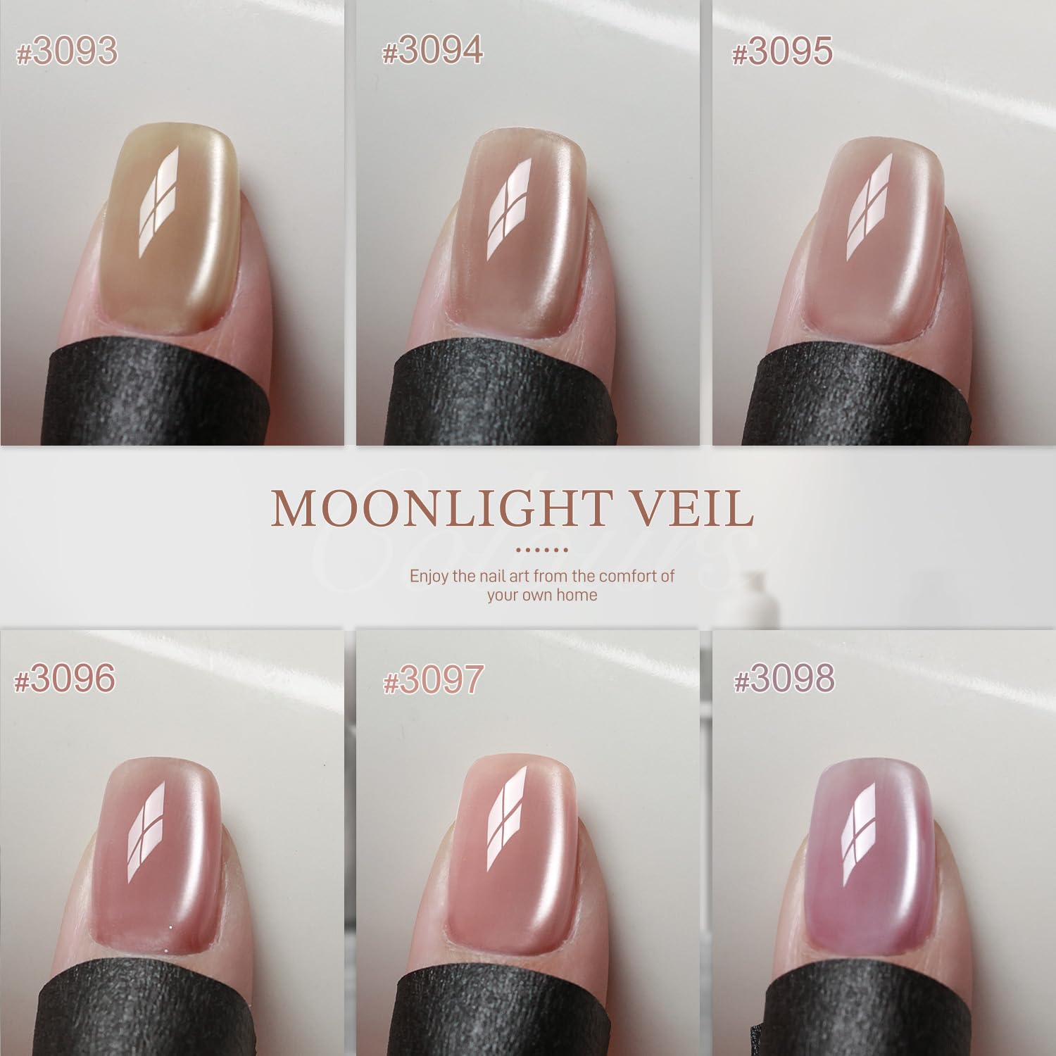 GAOY Moonlight shade nail gel delivers subtle shimmer for elegant looks.