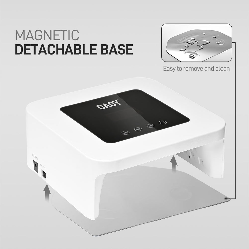 GAOY four-timer interface supports varied gel manicure settings.