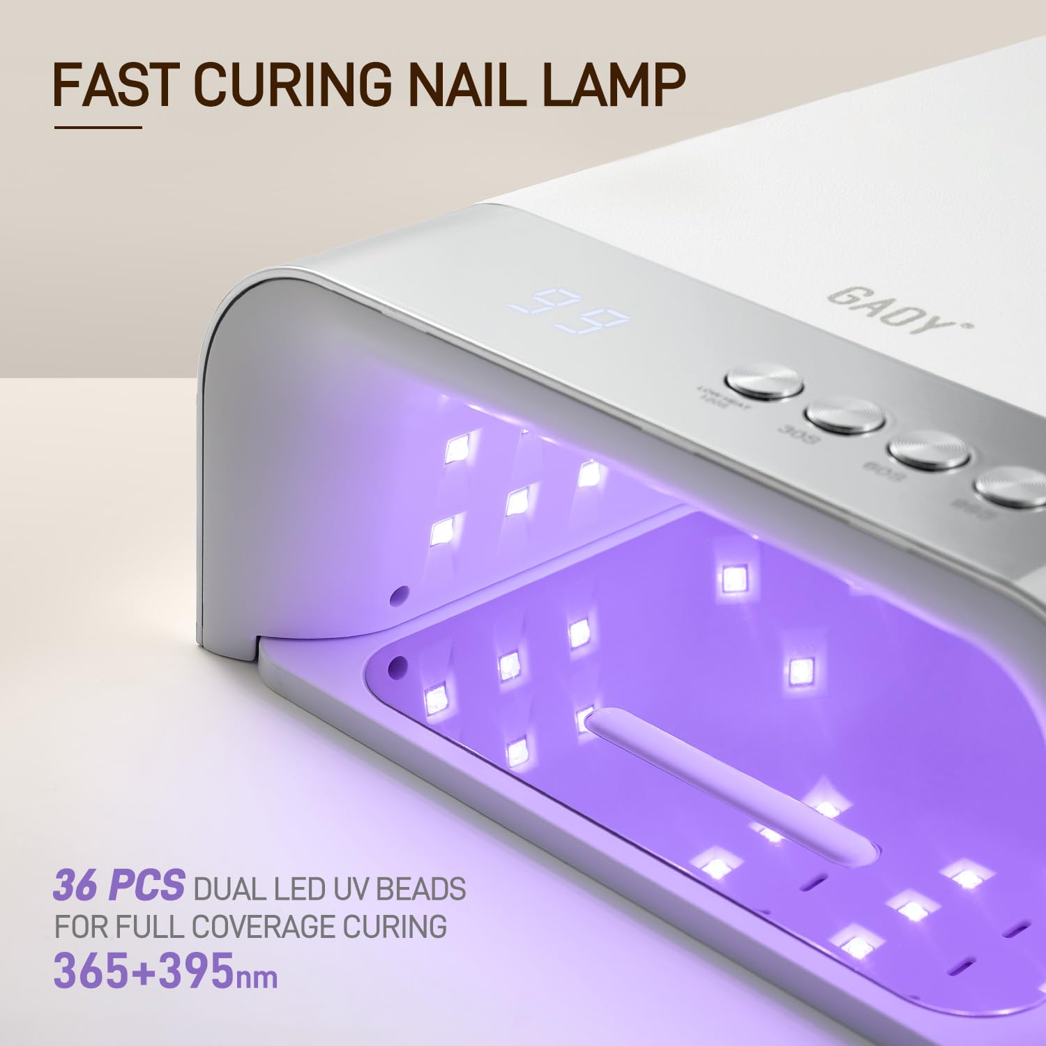 GAOY nail lamp infrared sensor for hands-free curing