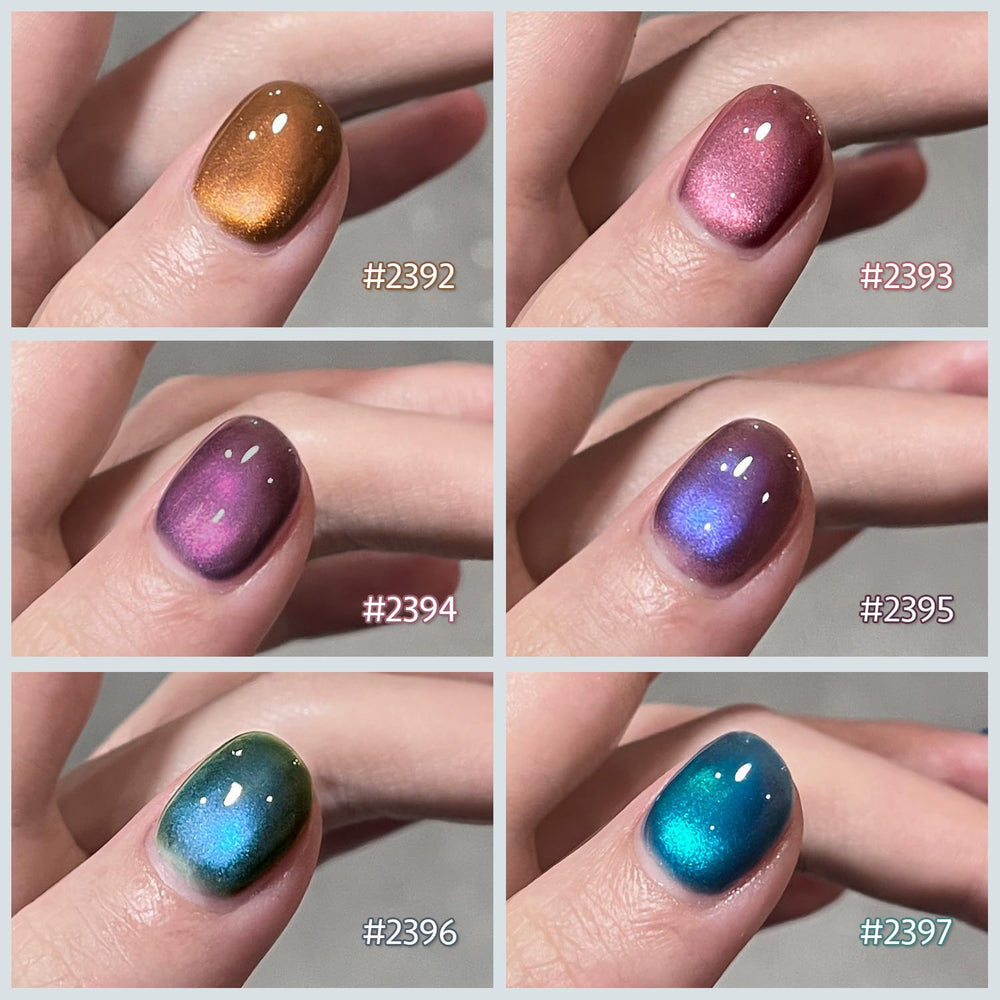 GAOY nails under UV light photo demonstrates quick cure for a smooth, lasting finish.