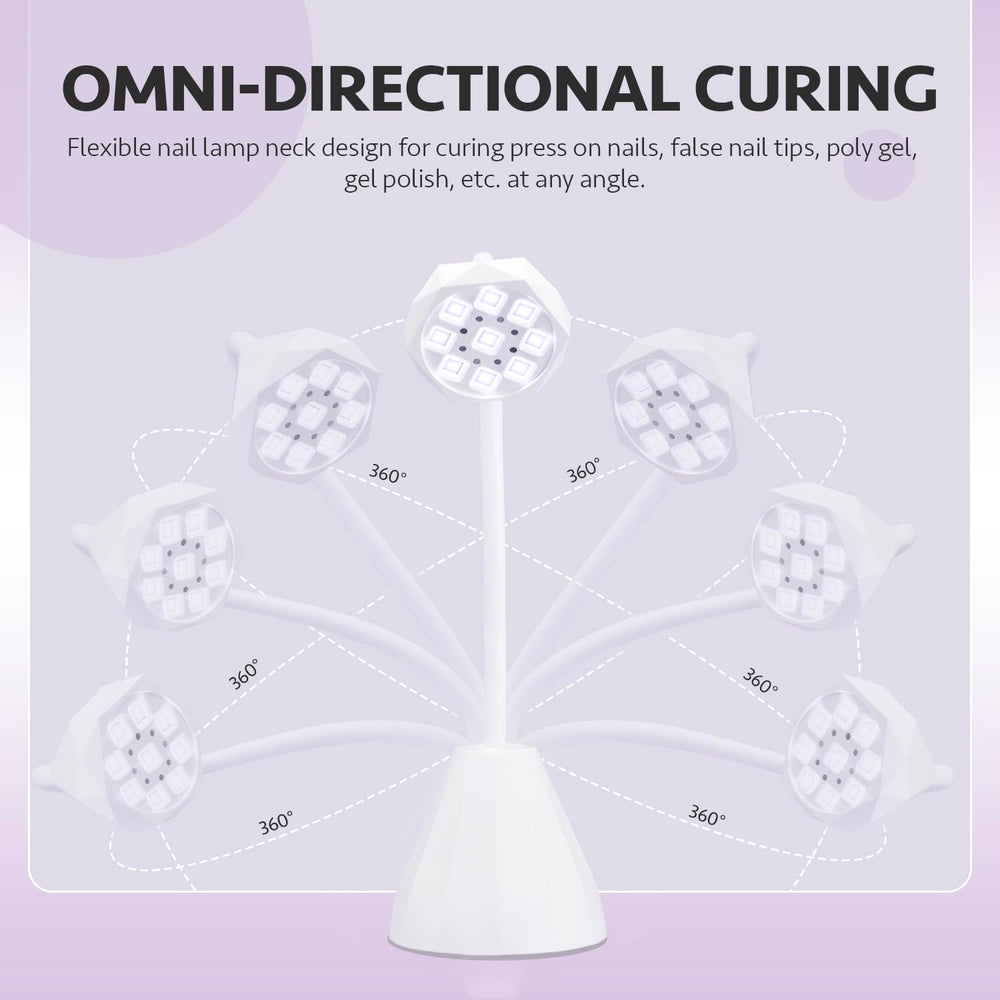 GAOY Omin-Cure Nail Lamp cordless use for wireless nail sessions