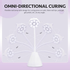 GAOY Omin-Cure Nail Lamp cordless use for wireless nail sessions