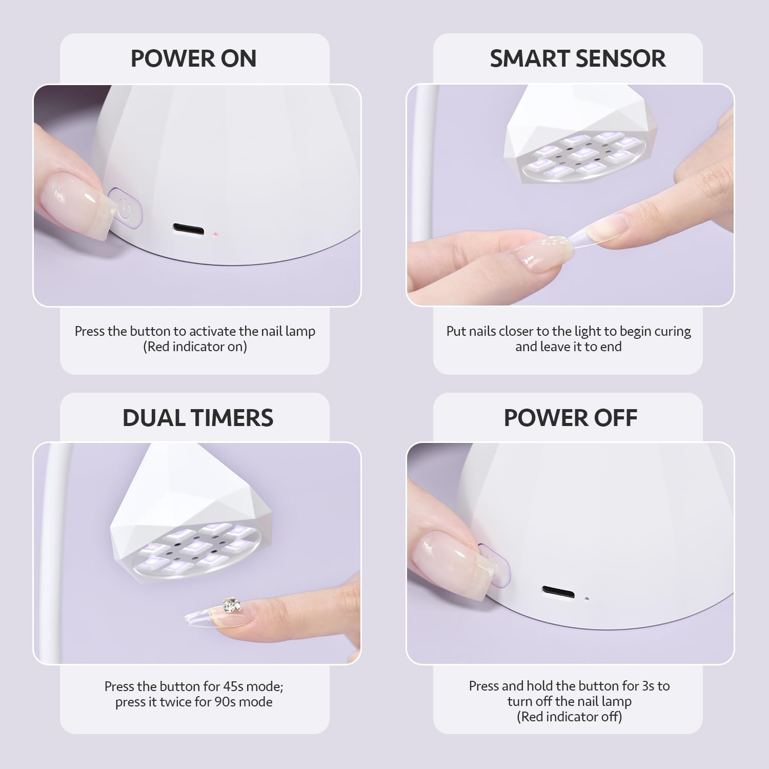 GAOY Omin-Cure Nail Lamp 45 second cure time