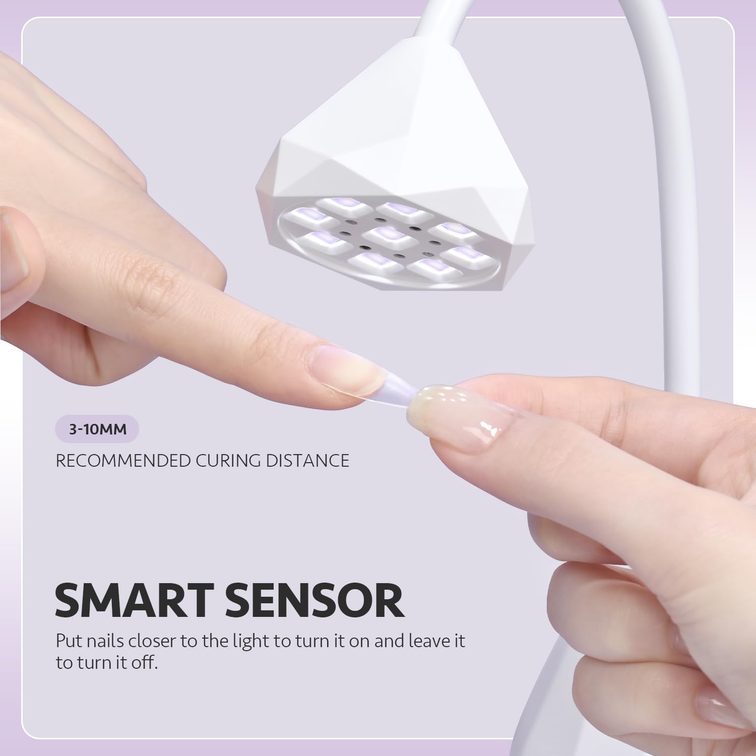 GAOY Omin-Cure Nail Lamp smart sensor activates with proximity