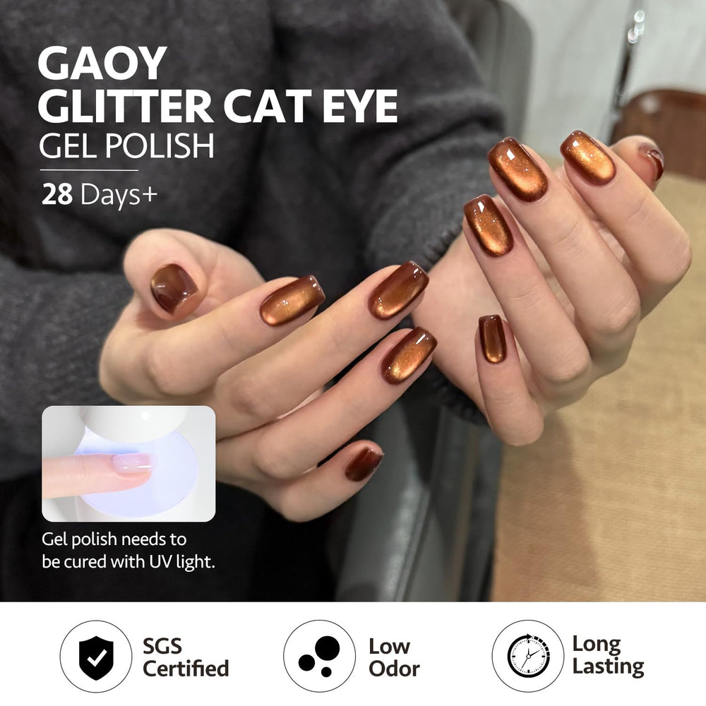 GAOY Packaging shows six bottles with magnet included for easy at-home use