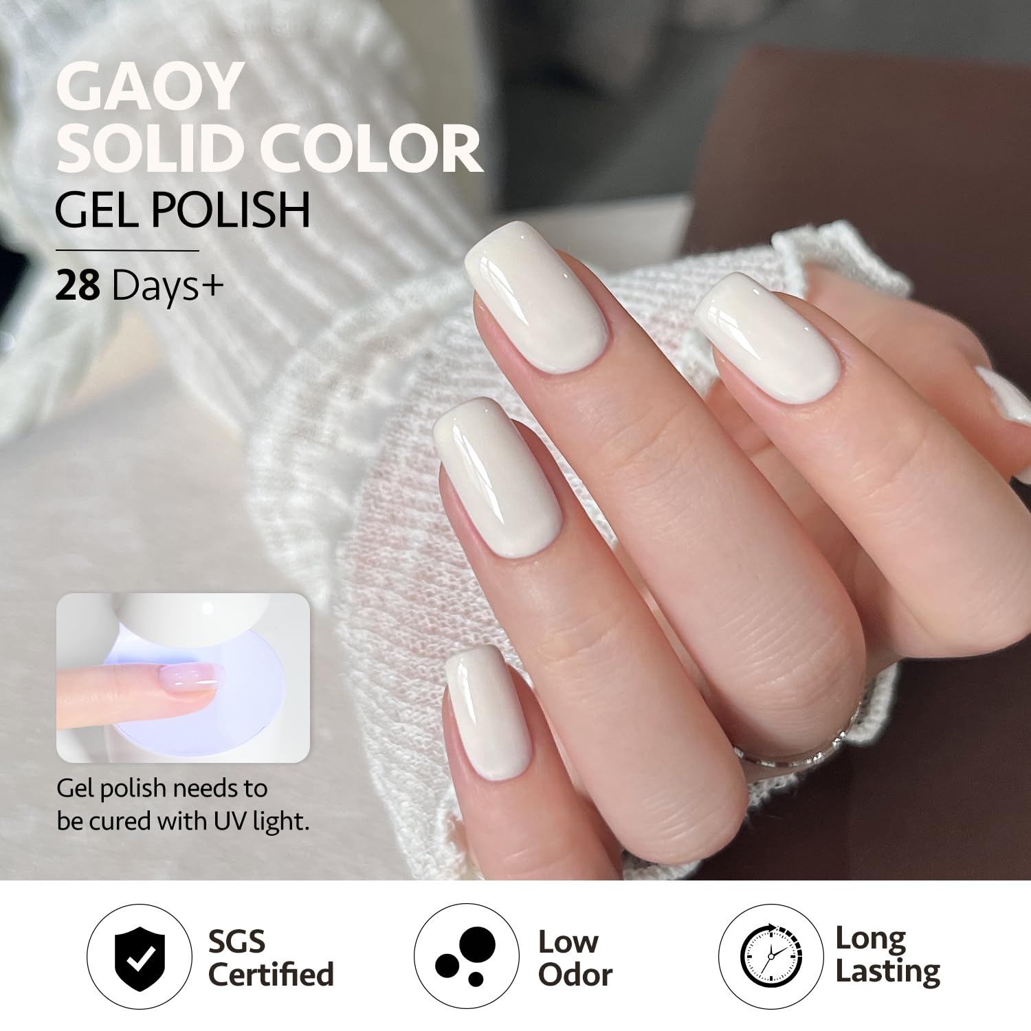 GAOY pastel spring packaging showing six gel bottles