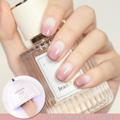 GAOY Pink Nude Gel Polish bottle closeup highlights smooth texture and premium finish