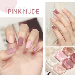 GAOY Pink Nude gel nails art DIY shot demonstrates creative mani possibilities at home