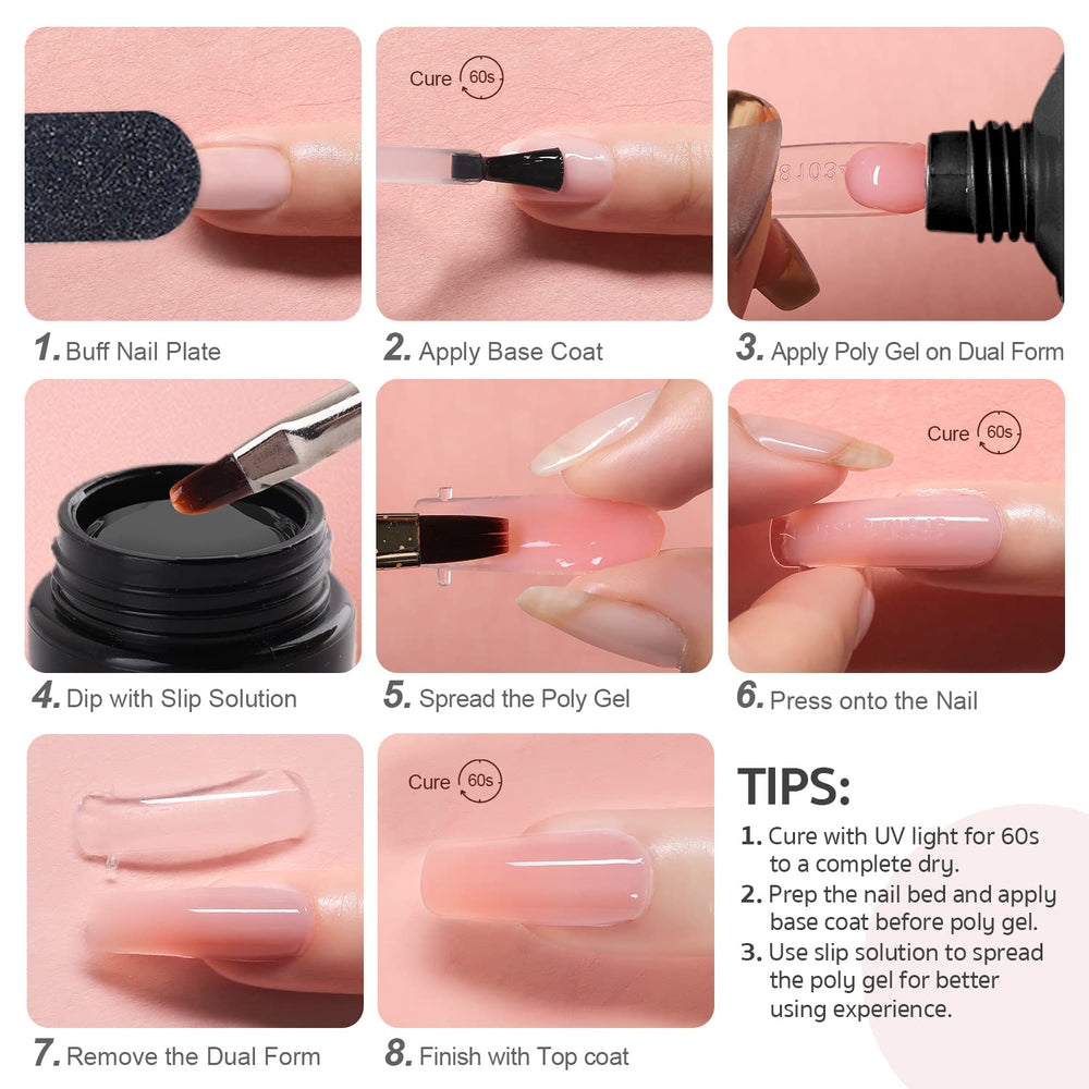 GAOY poly gel color labels simplify color matching and layering.