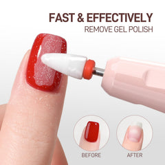 GAOY nail drill with 12 bits set for shaping acrylic and gel nails.