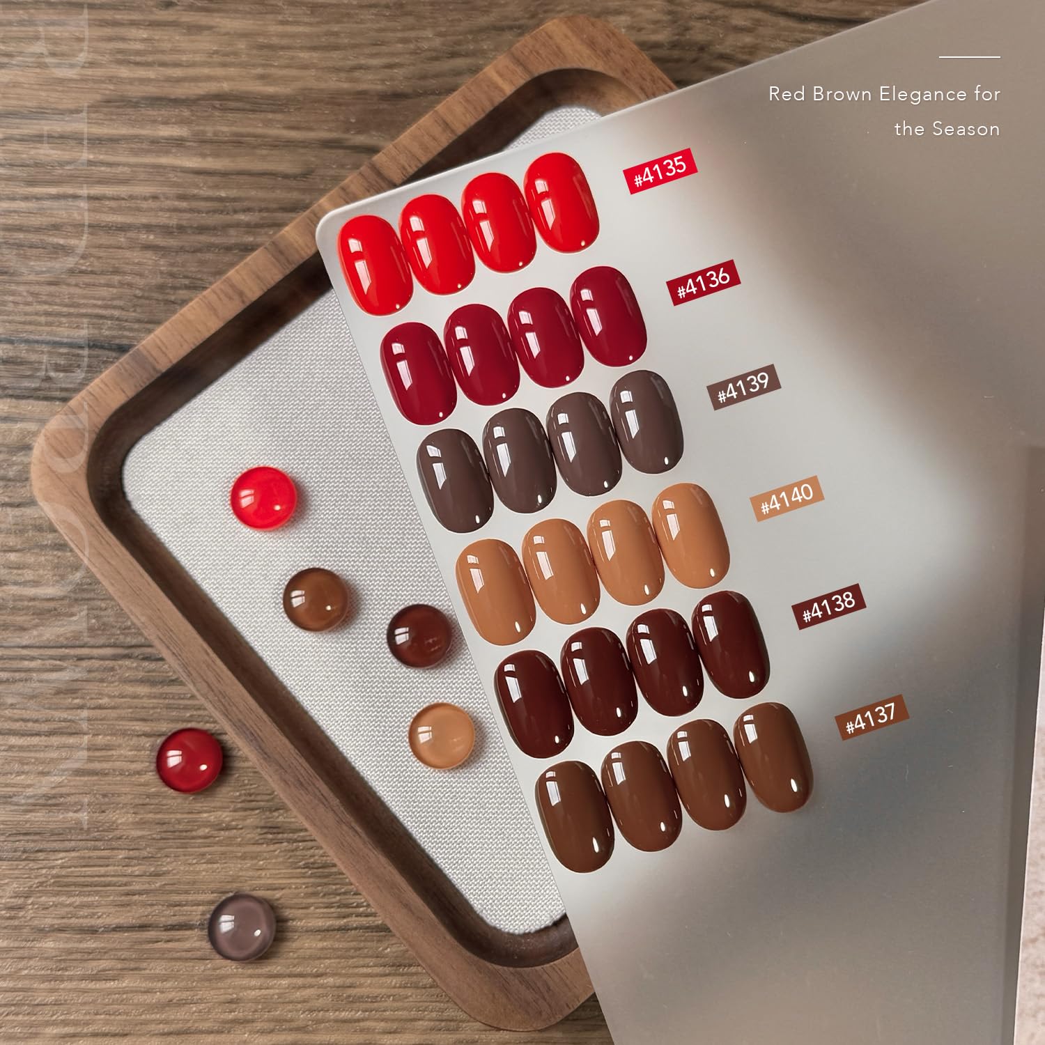 GAOY caramel swatch demonstrates warm glow perfect for cozy season nails