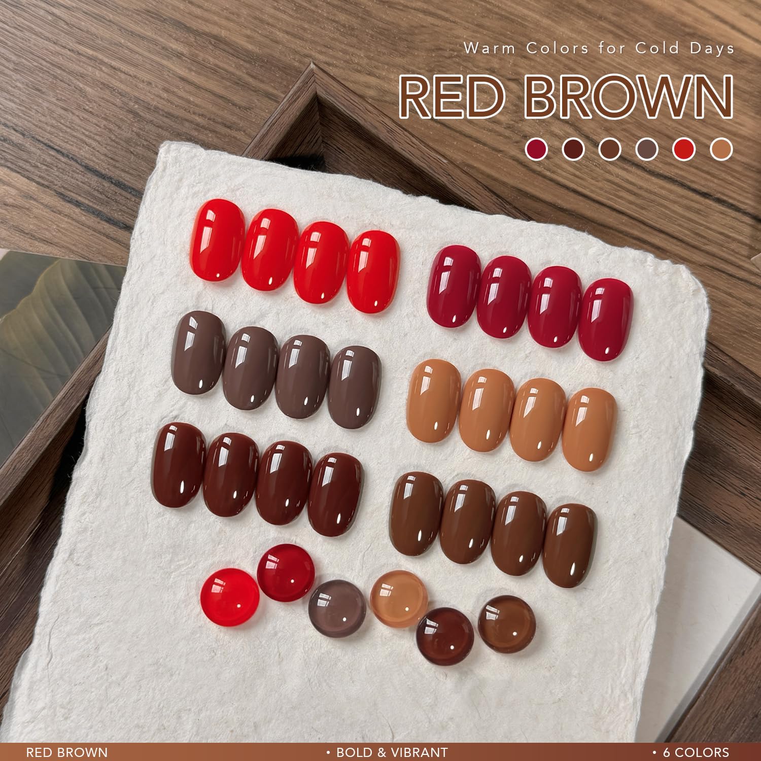 GAOY chocolate swatch shows deep shade ideal for chic winter nails