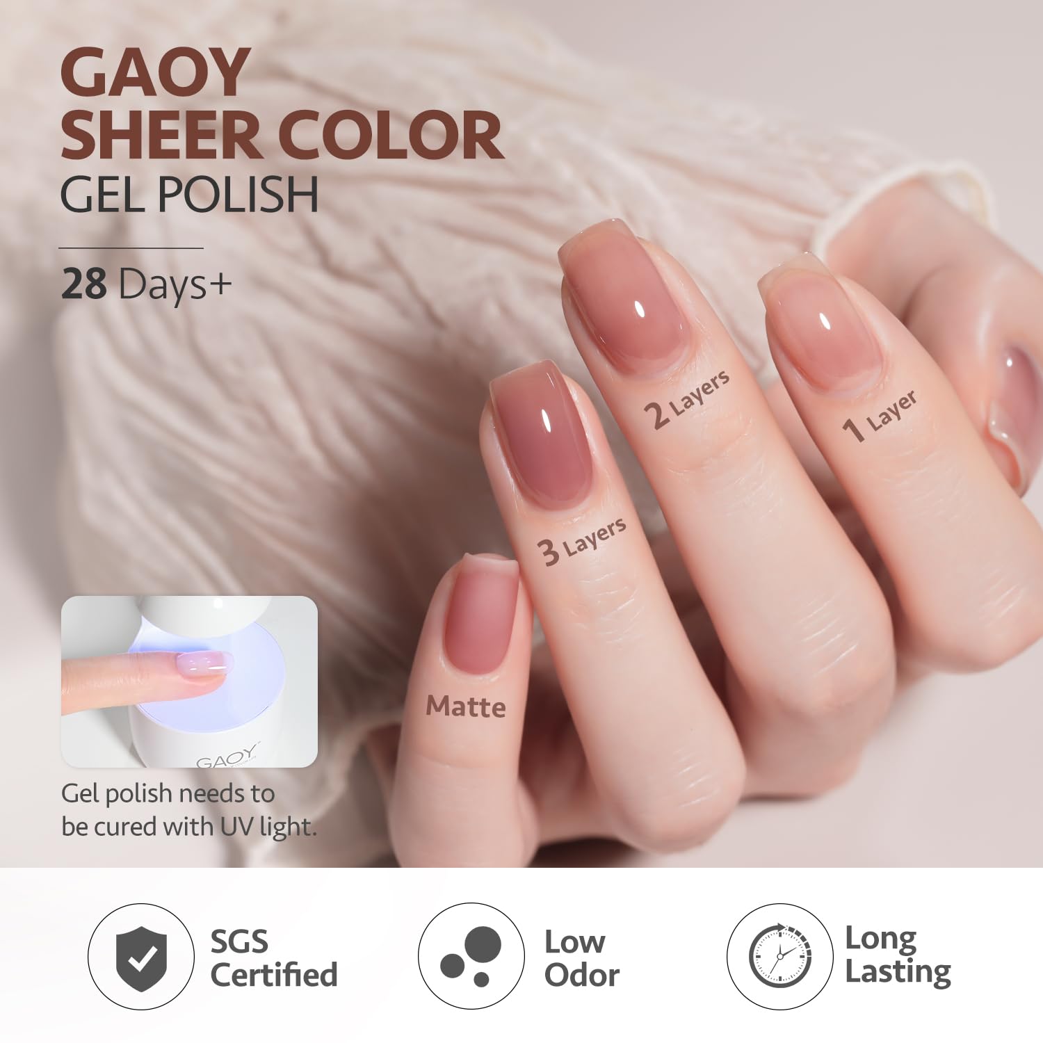 GAOY six-color gel kit enables DIY salon-at-home nail art.