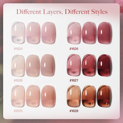 GAOY Rose Garden Jelly Polish color lineup ready for elegant at-home nail art.