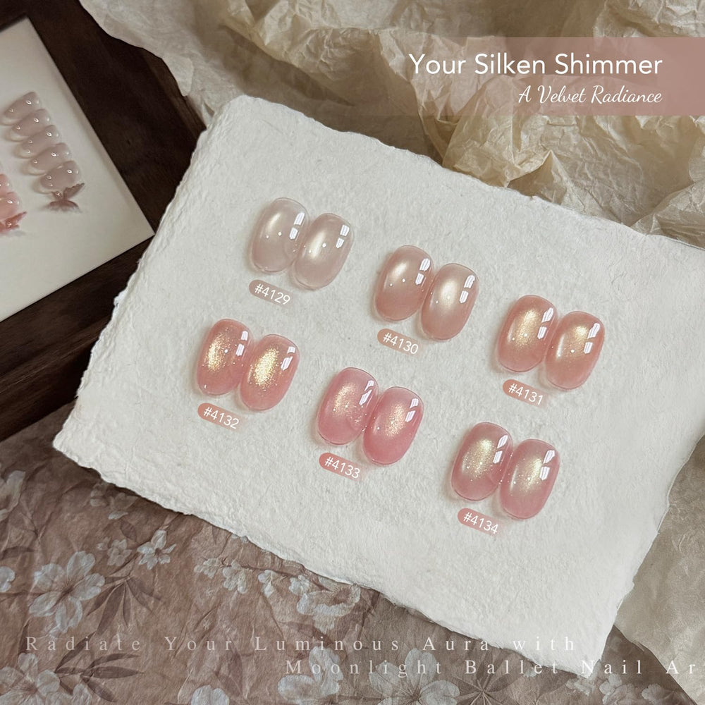 GAOY six-color jelly nude palette for subtle, luminous nails