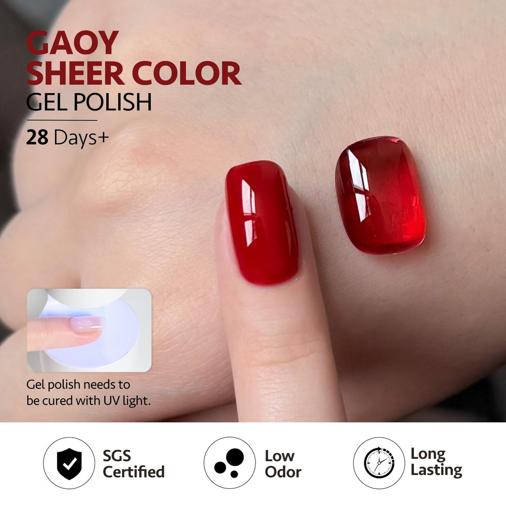 GAOY UV cure image shows 60 seconds to dry for quick manicures