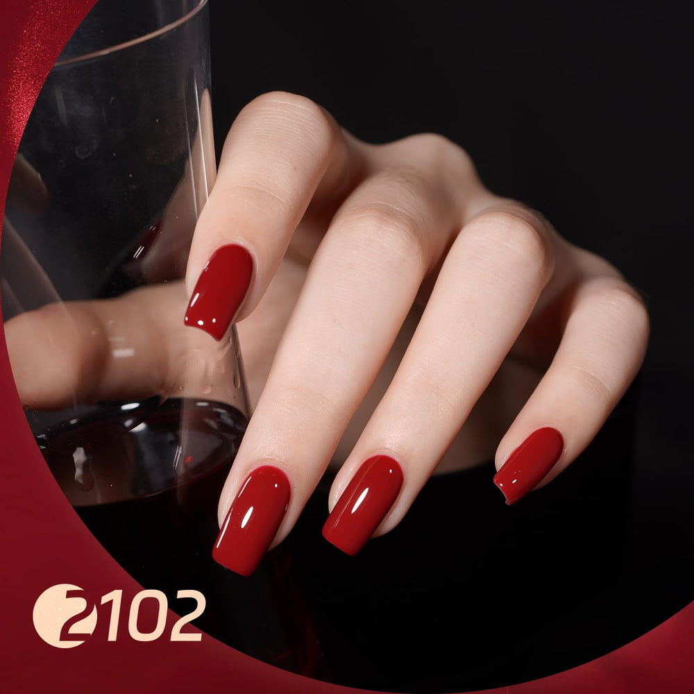 GAOY Viva Chili gel polish set bottle close-up highlighting glossy finish options.