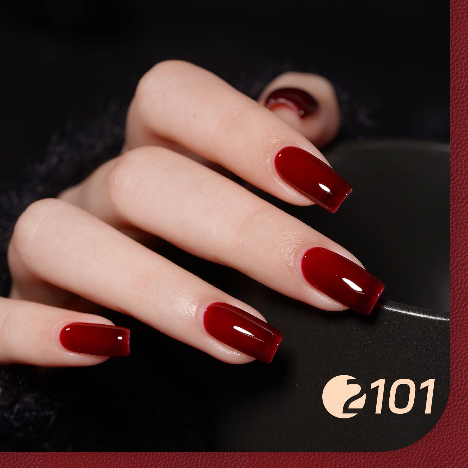 GAOY Viva Chili gel polish set manicure application shows at-home salon results.