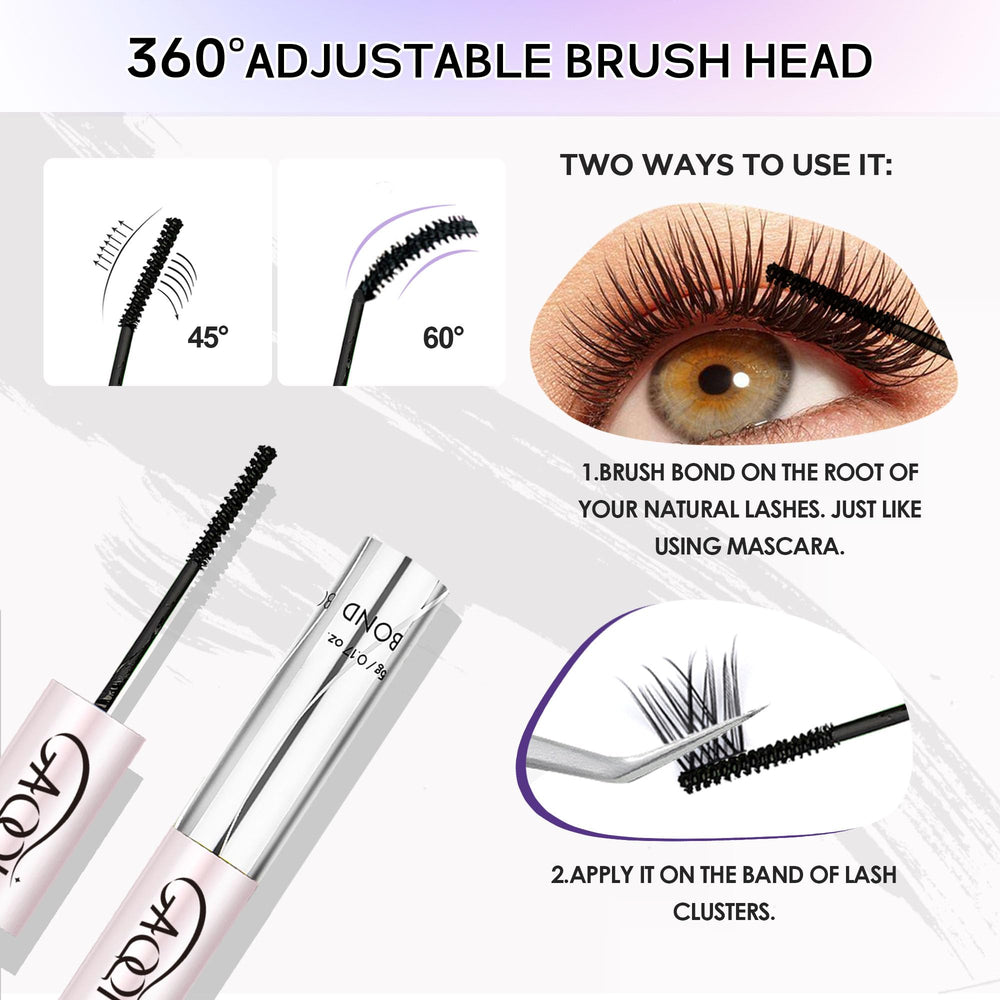 GAQQI DIY lash extension setup steps guide for home use.