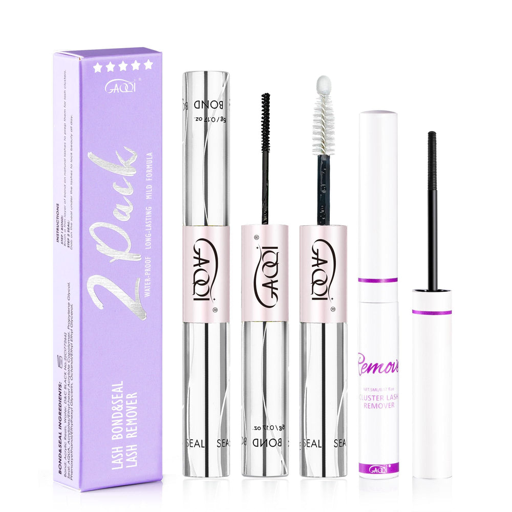 GAQQI lash cluster glue bottle-dispense for precise DIY application.