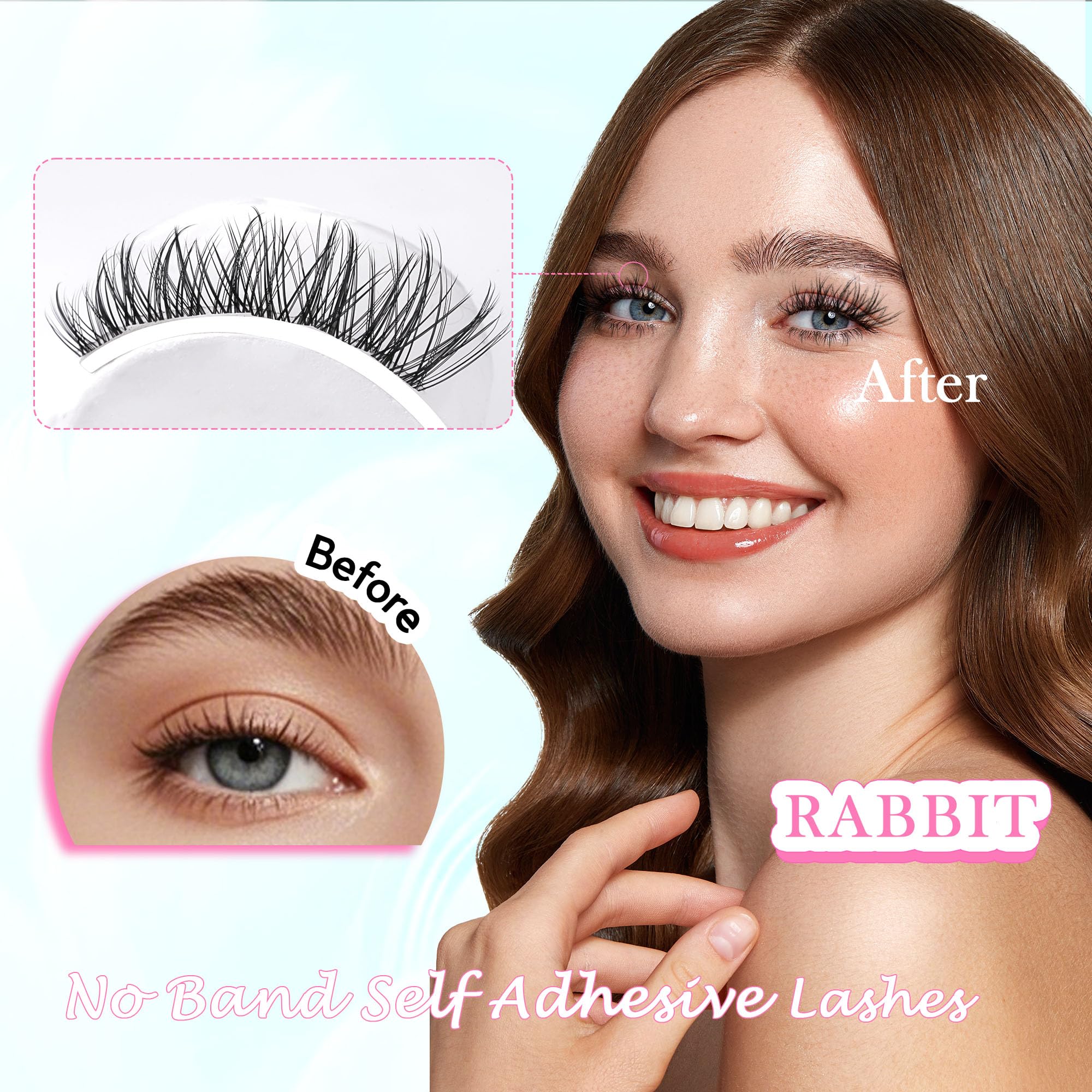 GAQQI Rabbit clusters demonstrate long-wear hold for all-day confidence.