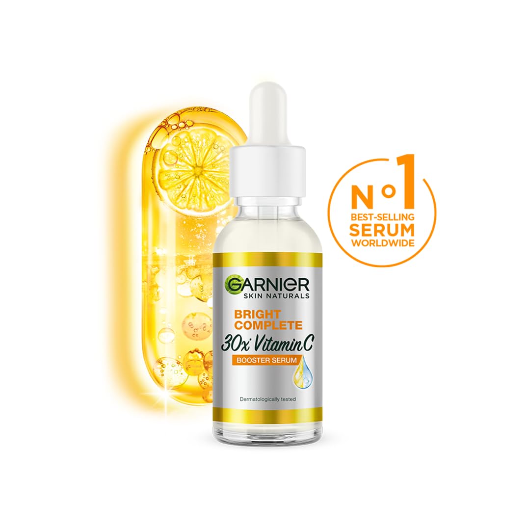 Garnier Bright Complete lemon extracts closeup hints at a natural brightness boost