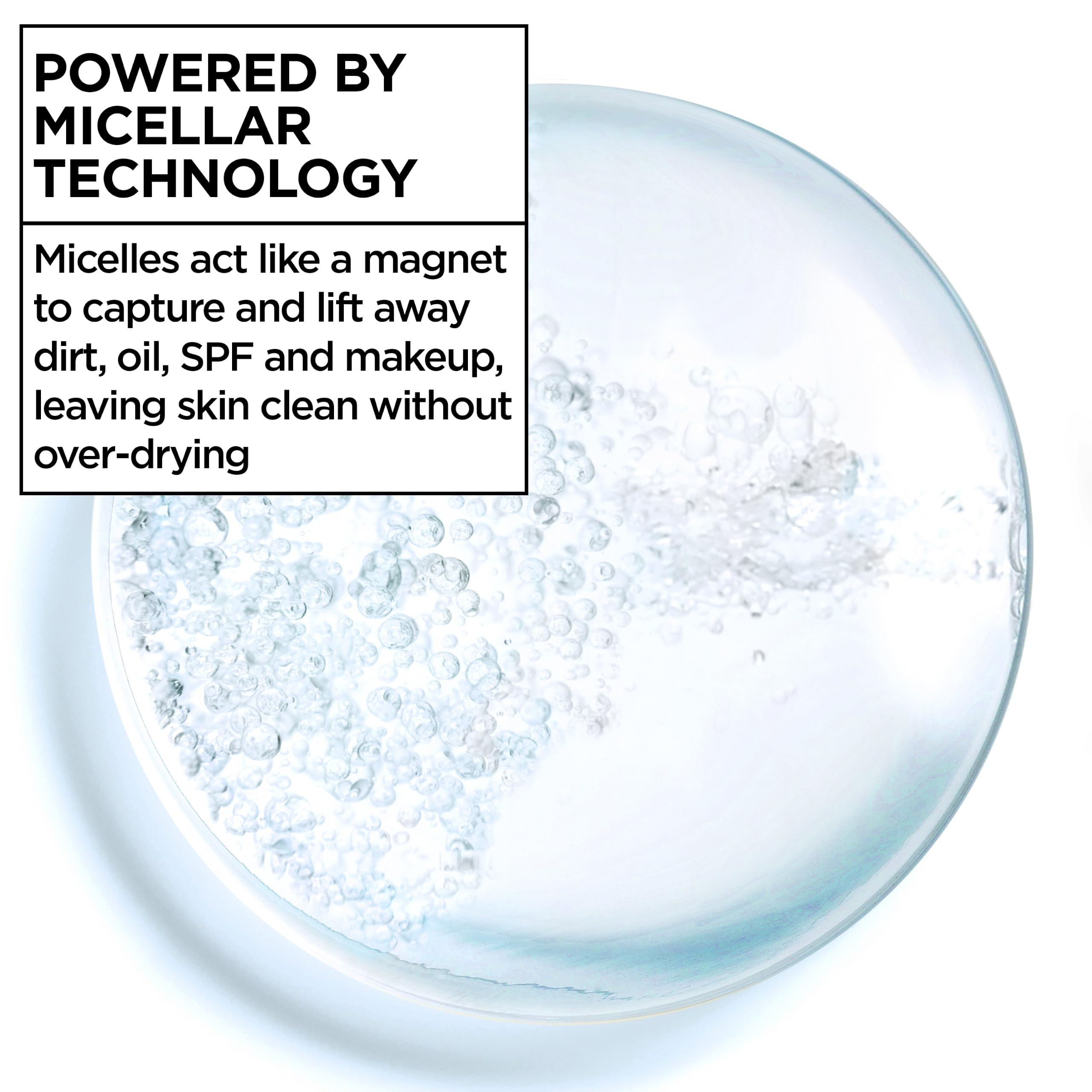 Garnier soaked cotton pad demonstrating quick makeup breakdown for easy removal