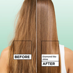 Garnier spray texture on hand illustrating lightweight, non-greasy feel